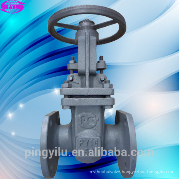 flange connect gost carbon steel stem gate valve pn16